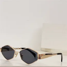 Ny modedesign metall solglasögon 40236 Vintage liten polygonram enkel och populär stil mångsidig utomhus UV400 -skyddsglasögon