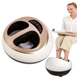 Foot Massager Electric Shiatsu Hälsovårdsvärme Djup Knådning Skrapande vibration Luftkomprimering Massage Terapi Antistress 230826