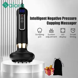 Portable Slim Equipment Smart Electric Cupping Massager Vacuum Suction Compress Scraping Health Care Guasha Massage Instrument Body 230826