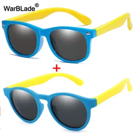 Sonnenbrille WarBlade Runde Polarisierte Kindersonnenbrille Silikon Flexible Sicherheit Kinder Sonnenbrille Mode Jungen Mädchen Shades Brillen UV400 230826