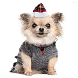 Vêtements pour chiens Chapeau de Noël pour animaux de compagnie Chapeaux de fête Accessoires adorables pour petits chiens Chats drôles mignons animaux de compagnie bien-aimés