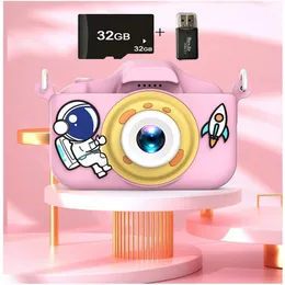 Toy Cameras Children Camera Mini Digital Vintage Education Toys Kids 1080p Projection Video Outdoor Pography Gifts 230918