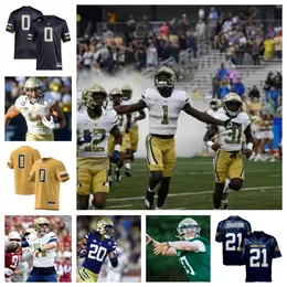 Georgia Tech Yellow Jackets Football jersey 60 Gabe Fortson 8 Malik Rutherford 33 Tyson Meiguez 80 Seither 32 Sylvain Yondjouen 97 Kelly 35 Jacob Cruz 88 Zeek Biggers