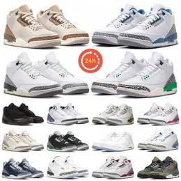 Jumpman 3 Men Basketball Shoes 3S Palomino Wizards White Cement Reimagiced Fire Red Neapolitan Pine Green Trains Trainers Trainers