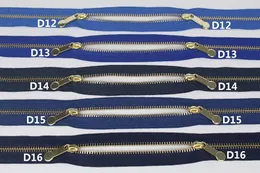 Parti di utensili di alta qualità 5 doppi cursori cerniere in metallo dorato grigio chiaro blu dary navy openend cerniera fai da te per borse da cucire giochi panni 230826