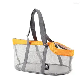 Hundbilstol täcker Rulishe Carrying Bag Breatble Foldbar Pet Handväska Nylon Mesh Material Högkapacitet bärare för små hundar