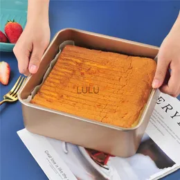 Fyrkantigt non-stick bröd loaf panna kolstål DIY Bakeware Cake Toast Golden Tray Mögel Mögel Kök bakverk Bakningsverktyg HKD230828