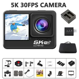 كاميرا عمل جديدة 5K 30 إطارًا في الثانية HD WiFi Sport Camera عالية الدقة تسجيل الفيديو Mini Camera HKD230828 HKD230828