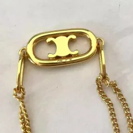 Дизайнерские браслеты с золотоизображенными женские браслеты Классические дизайнерские браслеты без фальсификации и неаллергических 2 цветов доступны 006