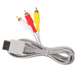 1.8m Audio Video AV Cable Composite 3 RCA Cord Cable For Nintendo Wii Console