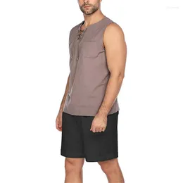 Running Shorts Men Cual Drawstring Eltic Waist Summer With Pockets Streetwear For Daily