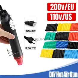 300W Heat Gun Electric Power Mini Hot Air Gun Blower with Shrink Tubing Heat Shrink Gun for DIY Craft Wrap Plastic Rubber Stamp HKD230828