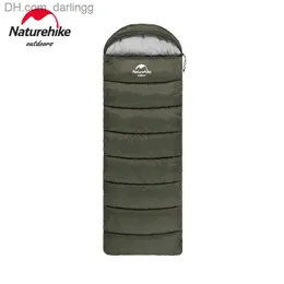 Naturehike Camping Warm Sleeping Bag Travel Can Splicable Single Sleeping  Bag Outdoor Portable Cotton Sleeping Bag With Hooded