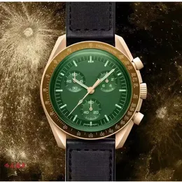 orologi da uomo di lusso moonswatch orologi da uomo 5A movimento al quarzo di alta qualità cronografo orologio da polso designer omegawatch tutti i quadranti da lavoro orologio da donna montre luxe 7QE8