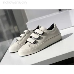 The Row the * Row Velcro Cowwhide Flat Bottom Small White Shoes Disual Sports Shoes Shoes Female M070