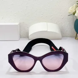Designer solglasögon för kvinnor Mens Triangle Marker Cat's Eye tas på Women's Ins Street Samma 07ys levererade med glasbälten med logotyp och låda