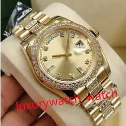 15 stilar mode 36mm kvinnors klockdamer automatiska mekaniska klockor safir dagdatum diamant armbandsur rostfritt stål fällbara spänne lady armbandsur