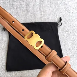 Designer genuine Leather Belt for women men Luxury High Quality Belts 1.8cm 2.5cm Width Golden Silver buckle Stylish Waistband for Casual Formal Wear with box