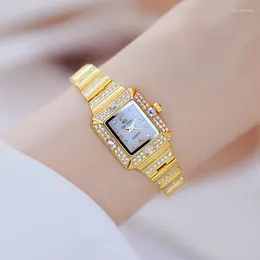 손목 시계 BS 전체 다이아몬드 여성 시계 크리스탈 여성 팔찌 손목 시계 시계 relojes quartz for Women165135