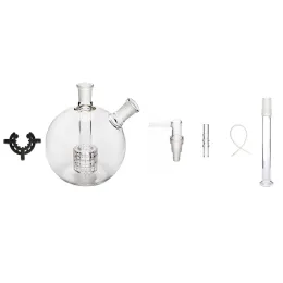 Osgree Smoking accessory 14mm Female Mega Globe Glass Bubbler Mouthpiece Whip Adapter Water Pipe Bong Kit LL
