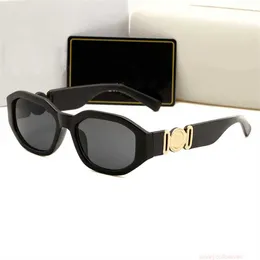 2023 Lyxiga solglasögon för Man Woman Unisex Designer Goggle Beach Sun Glasses Retro Small Frame Luxury Design UV400 Toppkvalitet med låda till salu
