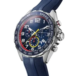 Mens Luxury Sports Watches Designer Brand Watch 3 Dialquartz armbandsur Män mode Silikonband Multi Color Military Analogc