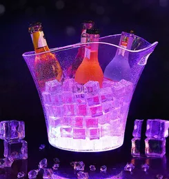 Secchiello per il ghiaccio a LED RGB a 7 colori da 6 litri, KTV Club Bar, discoteche, LED illuminati, champagne, birra, secchiello, bar, festa notturna HKD230828