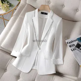 Chaqueta ropa de mujer traje ajustado ropa Formal de oficina chaqueta de trabajo abrigo corto coreano con botones de talla grande moda Grace HKD230825