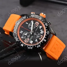 Роскошные дизайнерские часы Montre Endurance Pro Avenger мужские часы высокого качества Reloj 44 мм с резиновым ремешком, хронограф, наручные часы, резиновый силикон orologio SB048 C23