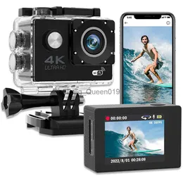 Action Camera 4K 30FPS WiFi Ultra HD Underwater Camera Wide Angle Degree lens 98FT Waterproof sports DV Camera Video Recording HKD230828