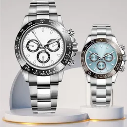 Mens Watch Designer Watches Men Ceramic Bezel Automatisk mekanisk rörelse med Box Waterproof Designer Watches rostfritt stålband Orologio Di Lusso Montre