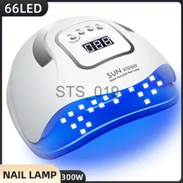 Asciuga unghie Lampada per asciugatura unghie UV 66LED Lampada per manicure 300W con display LCD Sensore automatico a infrarossi per lampada per asciugatura smalto gel Strumento per manicure L