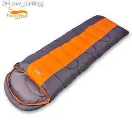 デザートフォックス大人の屋外寝袋旅行キャンプ寝袋シングルダブルスペルアンチダイリ冬の暖かい綿寝袋Q230828