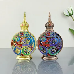 Toptan 12ml Renkli Boş Parfüm Şişeleri Vintage Arabia Cam Doldurulabilir Parfüm Şişesi Essence Koku Şişeleri