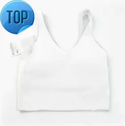 2023YOGA Outfit lu-20 u Type Back Align Tank Topps Gymkläder Kvinnor Casual Running Naken Tight Sports Bh Fitness Beautiful Underwear Vest Shirt JKL123 Storlek S-XXLH5