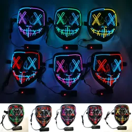 أقنعة الحفلات ، قناع الهالوين ، LED LED UP ، قناع مخيف للمهرجان ، COSPLAY HALLOWEEN COSSUME FILES CARNIVAL GIFT FY7943 285R