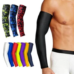 Knee Pads 2023 Breathable Quick Dry UV Protection Running Arm Sleeves Basketball Elbow Pad Fitness Armguards Sports Cycling Warme