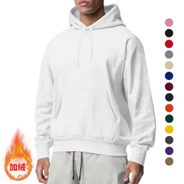 Mens Hoodies Sweatshirts gränsöverskridande utrikeshandel Hösten och vintern förtjockad rund hals huva fast sportkläder 230828