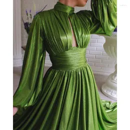 Plus Size Dresses Elegant Women Party Dress 3XL Sexy Ladies Avocado Green Maxi Evening For Wedding Female Prom Vestido