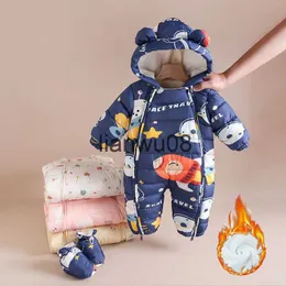 Set di abbigliamento Vestiti per neonati Tute invernali per ragazzi e ragazze Plus Salopette in velluto Pagliaccetto per neonato Tute da neve con cappuccio Cappotto per bambini Capispalla per bambini 02 x0828