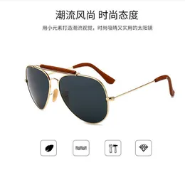 Sunglasses JackJad New Fashion 3138 SHOOTER Style Vintage Aviation Sunglasses Metal Circle Brand Design Sun Glasses Oculos De Sol With Hood L230828