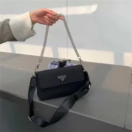 22% de descuento en bolso 2024 Nuevo lanzamiento Bolso de diseñador Negro Coreano INS Vintage Moda Underarm Nylon Versátil Pequeño para mujeres