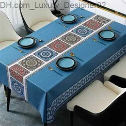 2023 New Seat Cloth Table Cloth 현대 간단한 고급 방수 오일 방지 및 빨 수있는 유럽 스타일 Q230828