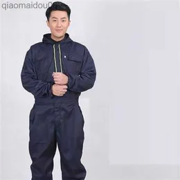 Roupas de proteção Bib Macacões roupas de trabalho masculinas à prova de poeira roupas resistentes ao desgaste macacão de fábrica Uniformes de oficina Macacões de roupas de trabalho HKD230826
