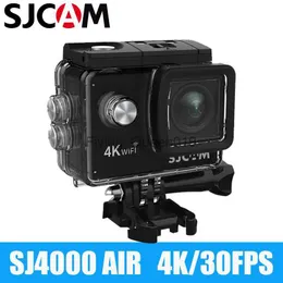 SJCAM Action Camera SJ4000 AIR 4K 30PFS 1080P 4X ZOOM WiFi Sport Film Film Kamery motocyklowe rowerowe hełm Wodoodporna kamera HKD230828