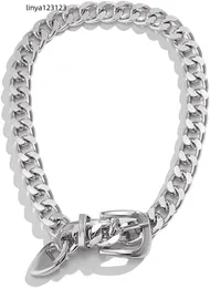 Kunjoe Cuban Chunky Link Chain Choker Halsband för kvinnor män unisex punk stil tjock bred kedja länk halsband smycken