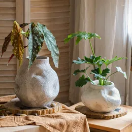 Vasi da cucina Estetico Vaso da fiori Vintage Retro Fiori di zenzero Ikebana Petit Vaso da bagno Nordic Rose Jarrones Decorazioni per la casa di lusso