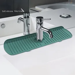 Robinets de cuisine 2 pièces Tapis de robinet en silicone Collecte d'eau Grand évier Tapis de protection contre les éclaboussures