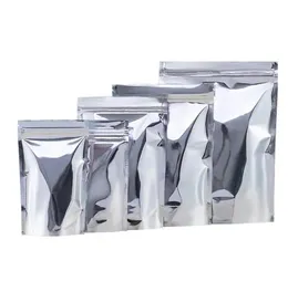 Partihandel aluminiumfolie matförpackningspåsar värme tätning stativ påse mat självtätning förvaringspåsar för kaffebönpulver snacks