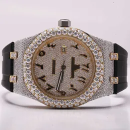 ZMB6 Premium hohe Qualität VVS Top-Marke heiße benutzerdefinierte Dign Hip Hop Männer Frau Luxus Hand Set lced out Diamant Moissanit UhrEG57